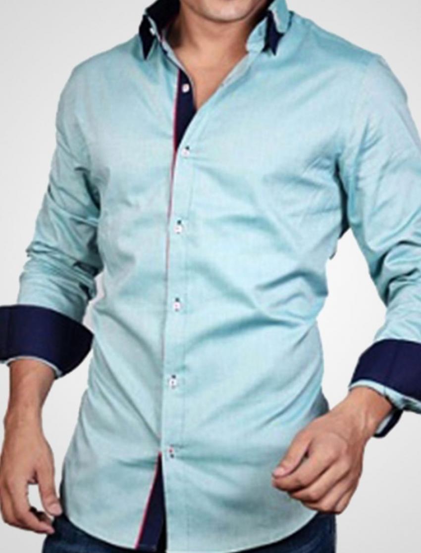 CLEARANCE SALE OF LIGHT GREEN DESIGNER SHIRT WITH 